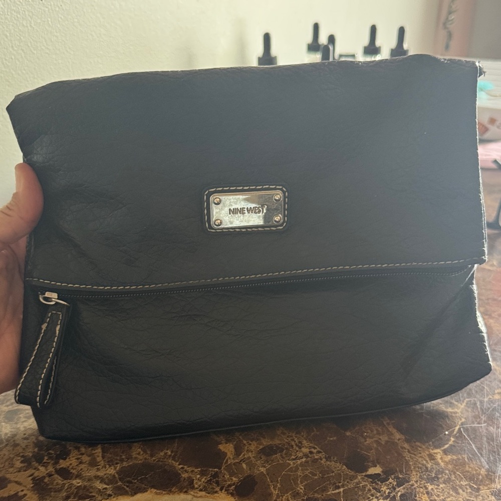 Nine West Dark Leather Clutch